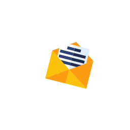 Yellow Envelope with Letters Icon, envelope,messages