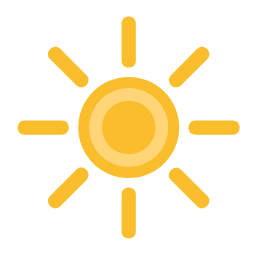 Yellow Sun Icon, sun,weather