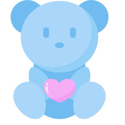Bear with Heart Icon, bear,heart,cute