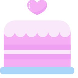 Cake with Heart Icon, cake,heart,dessert