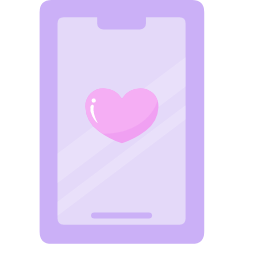 Cellphone with Heart Icon, cellphone,heart,device