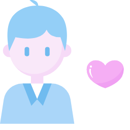 Man with Hearts Icon, man,heart,romance