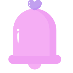 Small - Bell with Heart Icon, small - bell,heart,bell