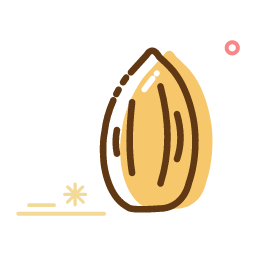 Almond Icon, almond,nut