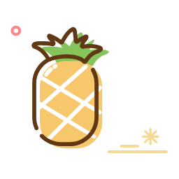 Dried Pineapple Icon, dried pineapple,dried fruit