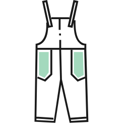 Overalls Icon, overalls,pants