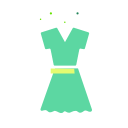 Crop Dress Icon, dress,crop dress,spring dress