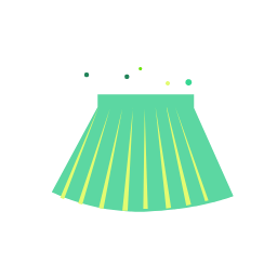 Spring Skirt Icon, skirt,spring skirt,pleated skirt