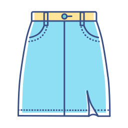 Midi Skirt Icon, skirt,midi