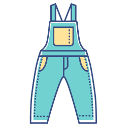 Overalls Pants Icon, overalls,pants