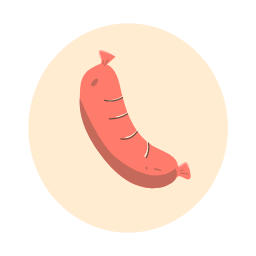 Charcoal - Grilled Sausage Icon, charcoal - grilled sausage,sausage,snack
