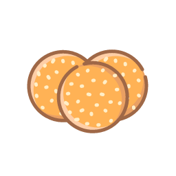 Fried Glutinous Balls Icon, glutinous balls,dessert