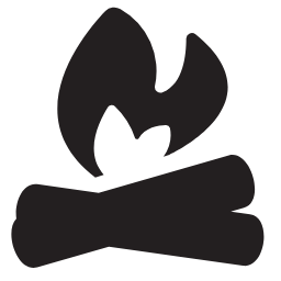 Campfire Icon, campfire,camping,vacation