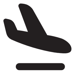 Flight Arrival Icon, flight,arrival,air travel