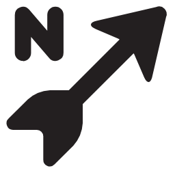 North Arrow Icon, north arrow,navigation,travel