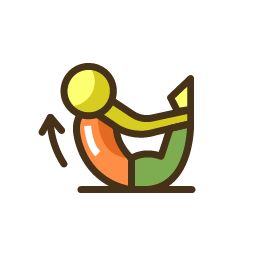 Bow Icon, bow pose,yoga pose