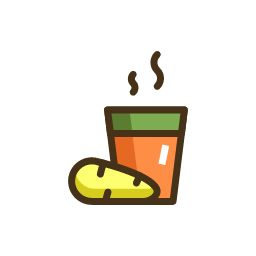 Ginger tea Icon, ginger tea,yoga wellness