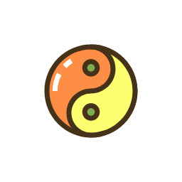 Yin Yang Icon, yin yang,yoga philosophy