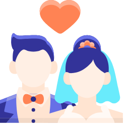 Bride and Groom Wedding Icon, bride,groom