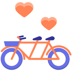 Wedding Bike Icon, bike,wedding