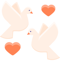 Wedding Doves Icon, doves,wedding