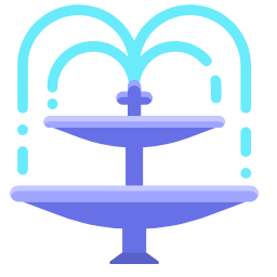 Wedding Water Fountain Icon, fountain,wedding