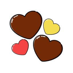 Chocolate Icon, chocolate,heart,love