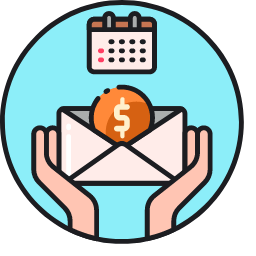 Wages and Salaries Icon, wages,salaries,money