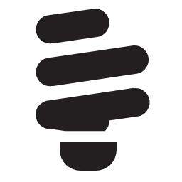Lightbulb CFL Icon, lightbulb,energy - saving