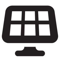 Solar Panel Icon, solar panel,renewable energy