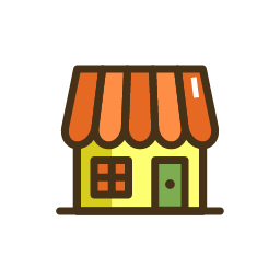 Flower Shop Icon, flower shop,garden building