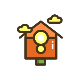 Starling Box Icon, starling box,birdhouse