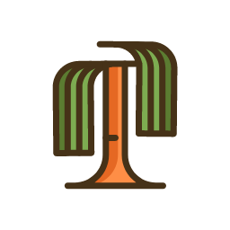 Weeping Willow Icon, weeping willow,tree