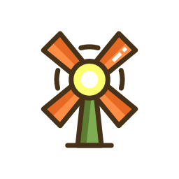 Windmill Icon, windmill,garden decor