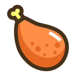 Chicken Leg Icon, chicken leg,meat
