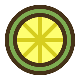 Lemon Slice Icon, lemon slice,fruit