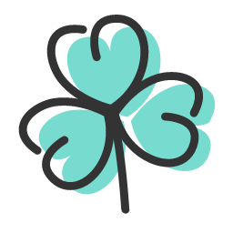 Heart - Shaped Clover Icon, clover,heart - shaped