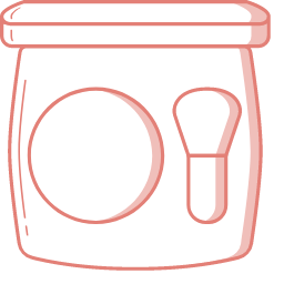 Blush Line Icon, blush,makeup