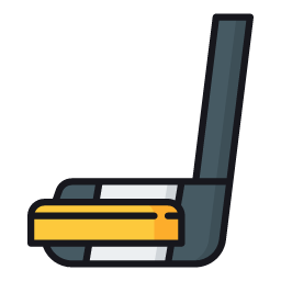 Hockey Stick and Puck Icon, hockey,stick,puck