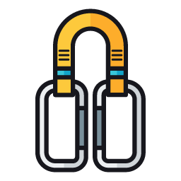 Quickdraw Icon, quickdraw,climbing,gear