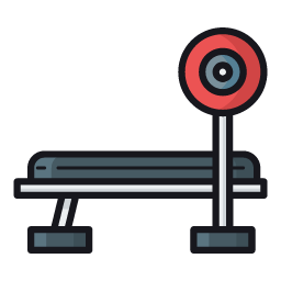 Weight Bench Icon, weight bench,fitness,training