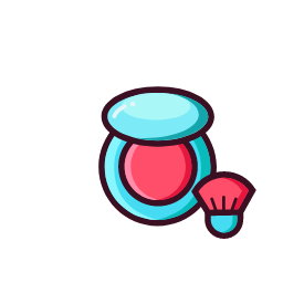 Blush Icon, blush,makeup