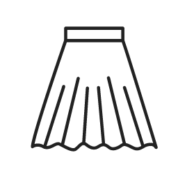 Pleated Skirt Icon, pleated skirt,skirt,bottom
