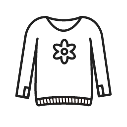 Sweater with Snowflake Icon, sweater,snowflake,top