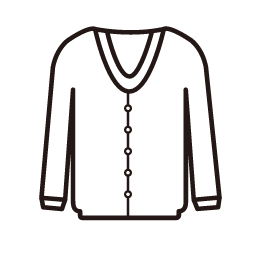 V - neck Top Icon, V - neck top,top,casual