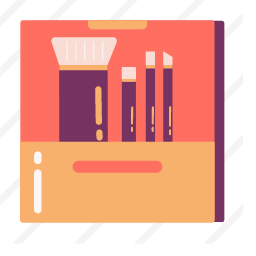Makeup Brushes Icon, makeup brushes,cosmetics
