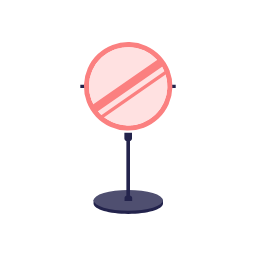 Mirror Icon, mirror,makeup tool