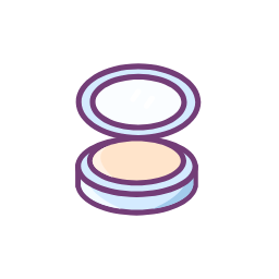 Compact Powder Icon, compact powder,face makeup