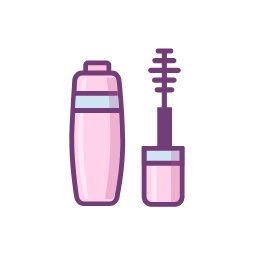 Mascara and Brush Icon, mascara,brush