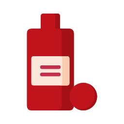 Cosmetic Bottle with Cap Icon, cosmetic bottle,cap